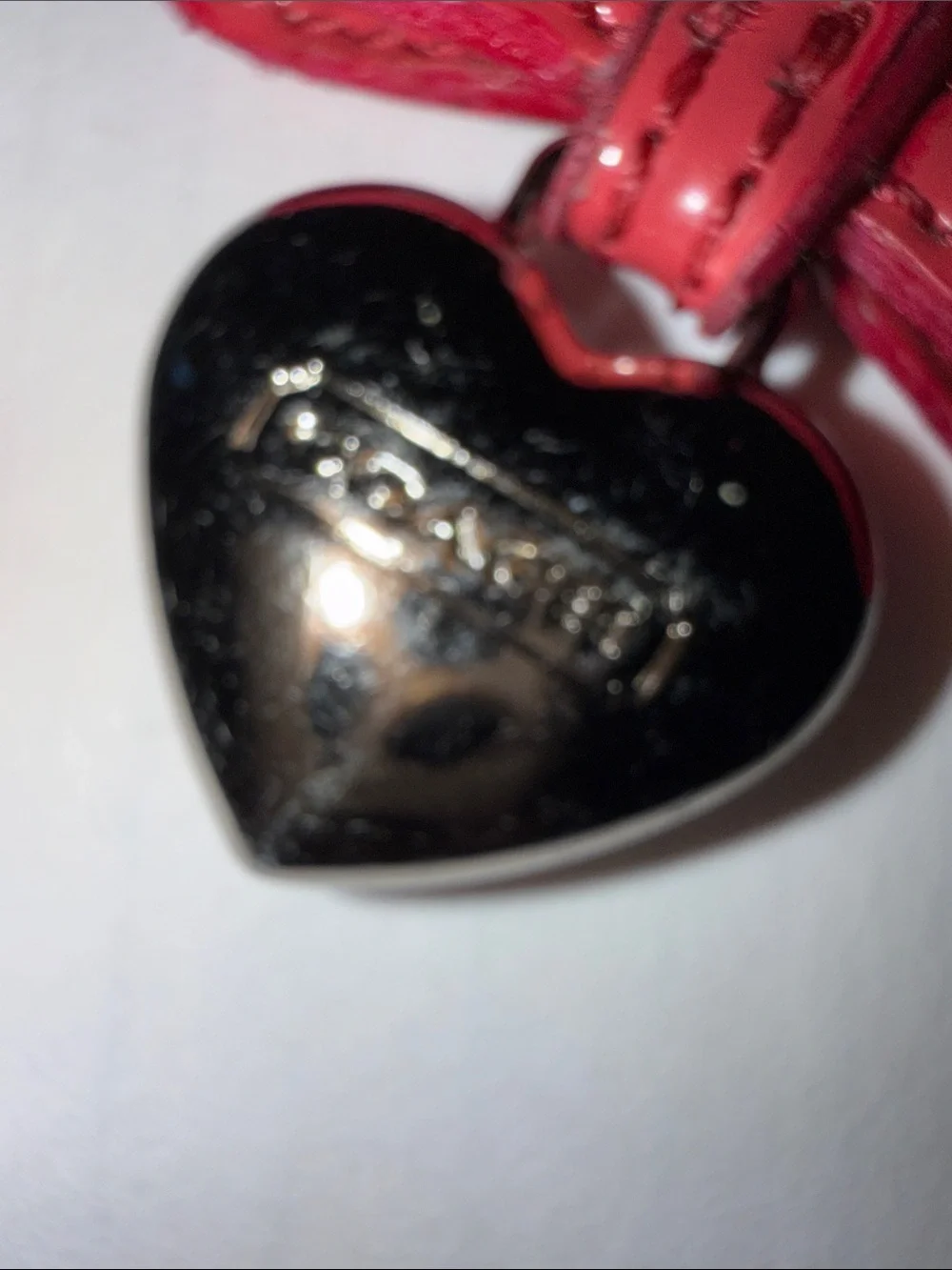 Coach 🩷 Pink Bow & Heart Keyring Charm